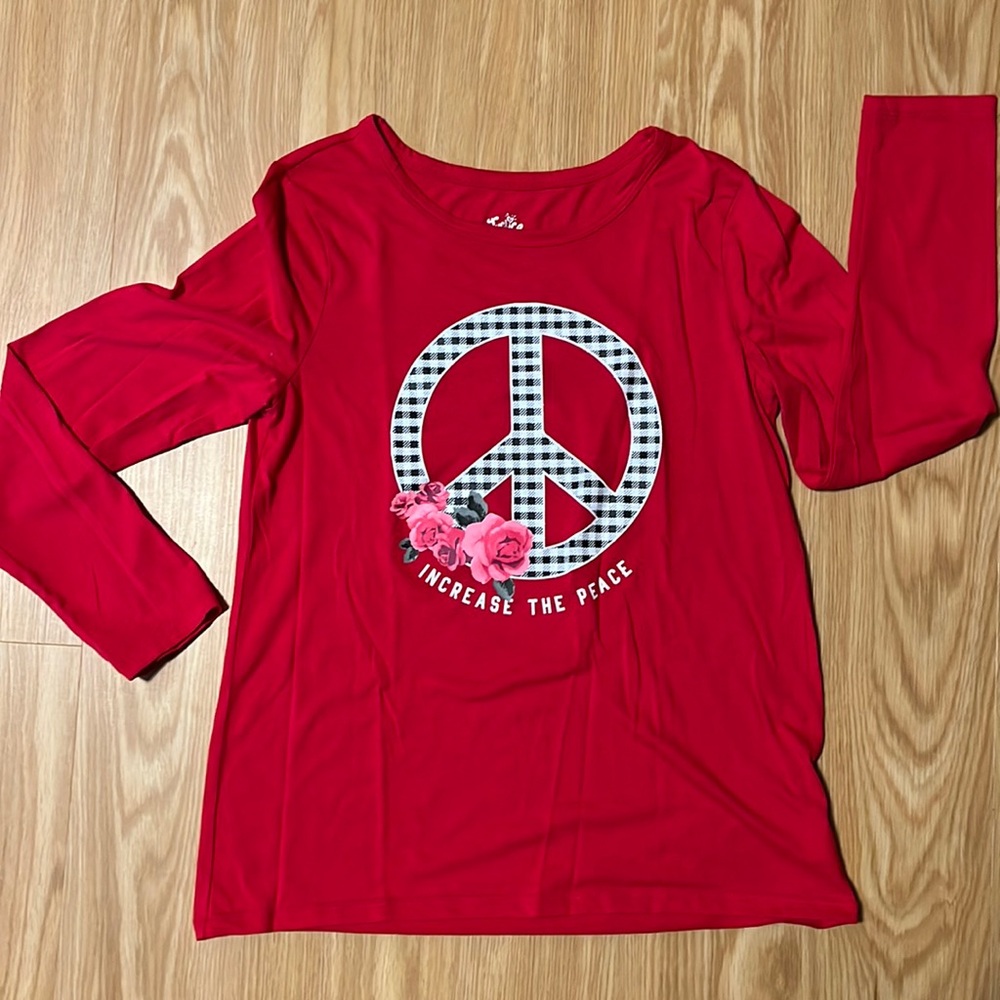 Never worn Justice Long sleeve top, size 12